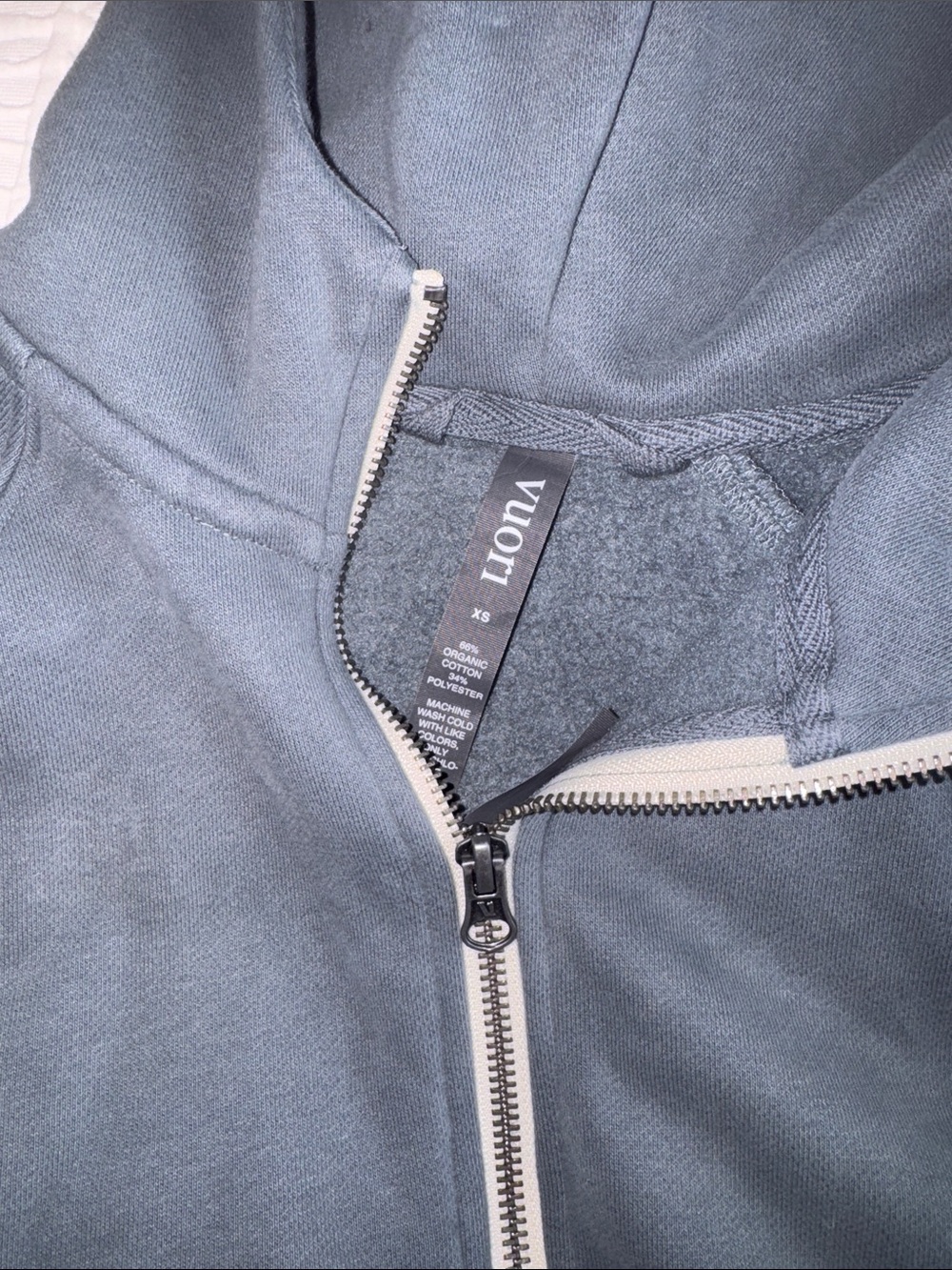 Vuori Half‑Zip Hoodie in Slate Teal Green - Picture 2 of 4
